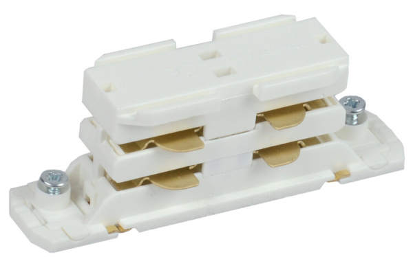 Соединитель I-образный прямой внутренний для трехфазного шинопровода осветительного белый | LPK0D-SPV-3-K01 | IEK