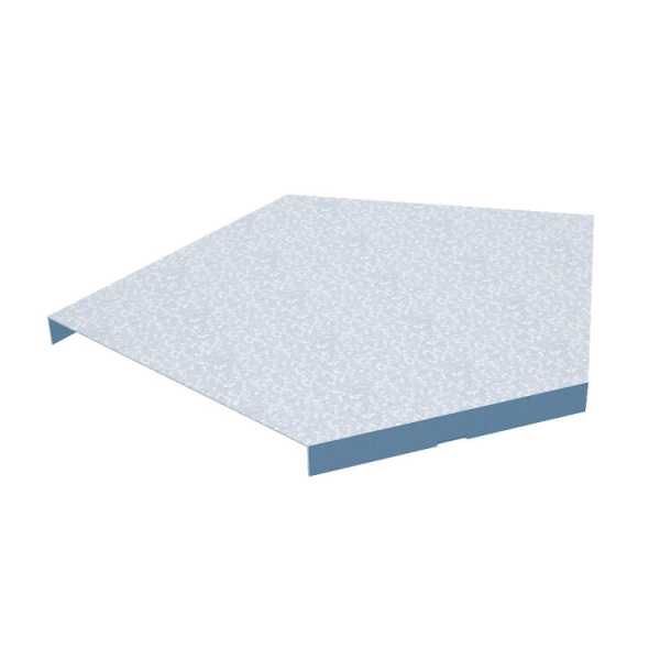 Крышка горизонтального угла 45х500(80/100) HD | KGL45*500(80/100) HD | КМ-профиль