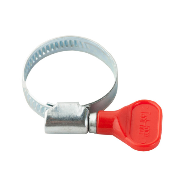 Хомут обжимной цинк 16х28 с бабочкой (1шт) - хомут | 136956 | Tech-KREP