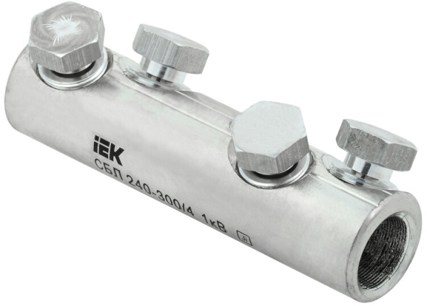 Соединитель болтовой луженый СБЛ 240-300/4 1кВ | UCB11-240-300-04-01 | IEK
