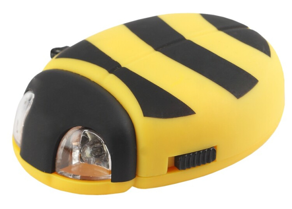 Фонарь детский динамо "Пчёлка" DA2-P 2xLED, бл (10/100/1000) | Б0003775 | ЭРА