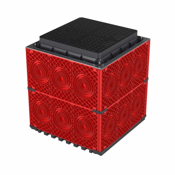 Колодец пластиковый для кабельной канализации с пластиковым люком, 750х750х750 | 270750 | DKC