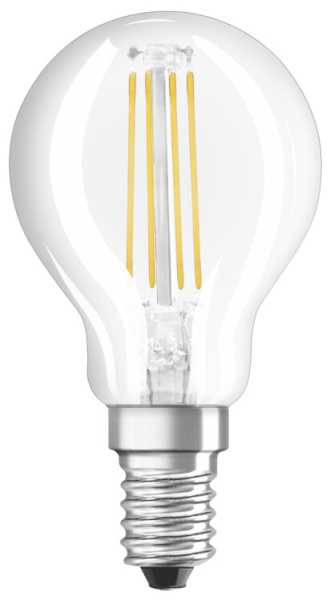 Лампа светодиодная филаментная LED Star Р 4,5W/865 230V FIL E14 10X1 | 4058118166602 | OSRAM