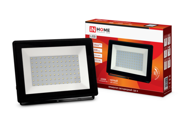 Прожектор светодиодный СДО-8 70Вт 230В 6500К 6650Лм IP65 | 4690612030050 | IN HOME