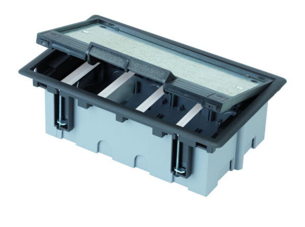 Simon Connect Монтажная коробка на 4 S-модуля Сима Классик, скрытый монтаж глубина 33мм | SM450 | Simon